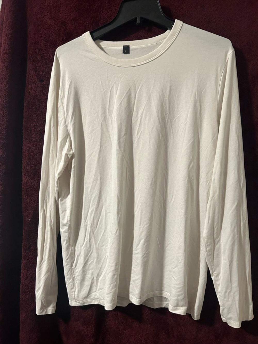 Lululemon White Long Sleeve Tee - Minimalist & Soft! - Size L